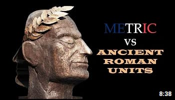 Is there any equivalence between Ancient Roman units and the metric system?